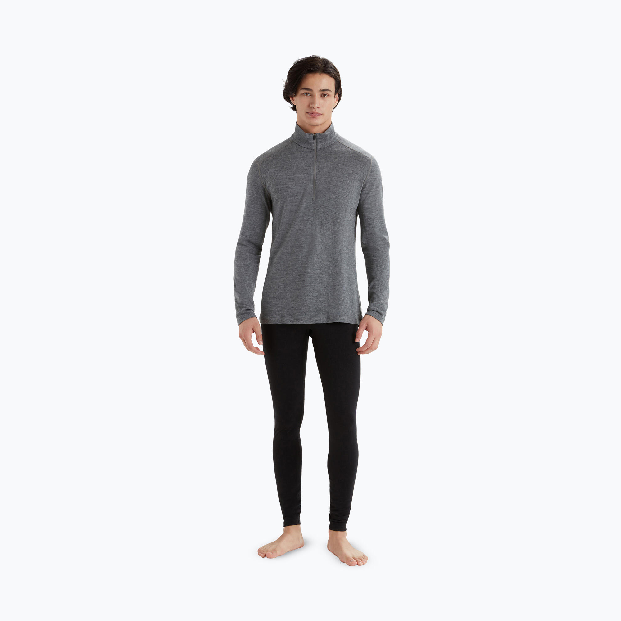 Sudadera térmica para hombre icebreaker 260 Tech LS con media cremallera 2/7