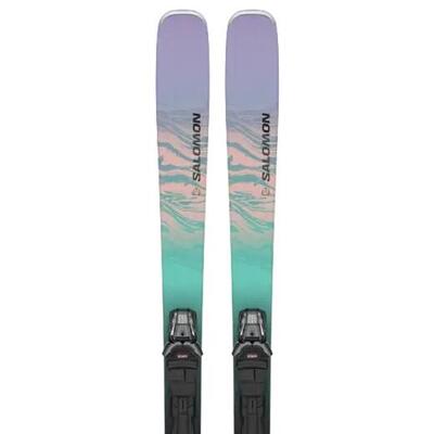 Salomon e stance w 84 + m11 gw l90 all mountain ski's - 175cm - zwart