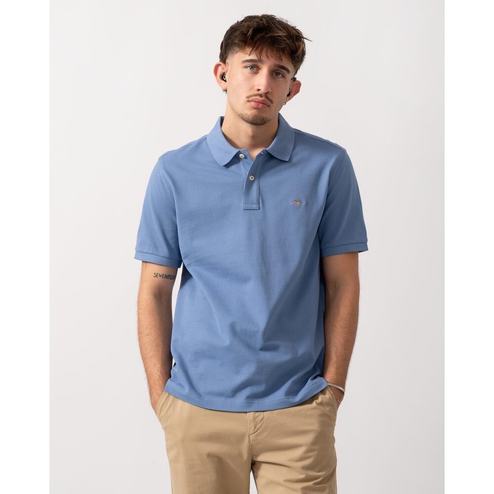 Mens Training Polo Shirt Shield Logo