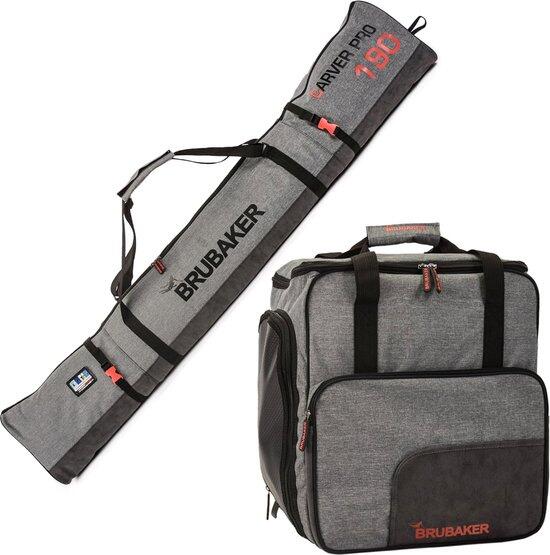 Lot BRUBAKER Orange/Noir – Housse De Ski 190 Cm + Sac à Chaussures – Unisexe Taille L