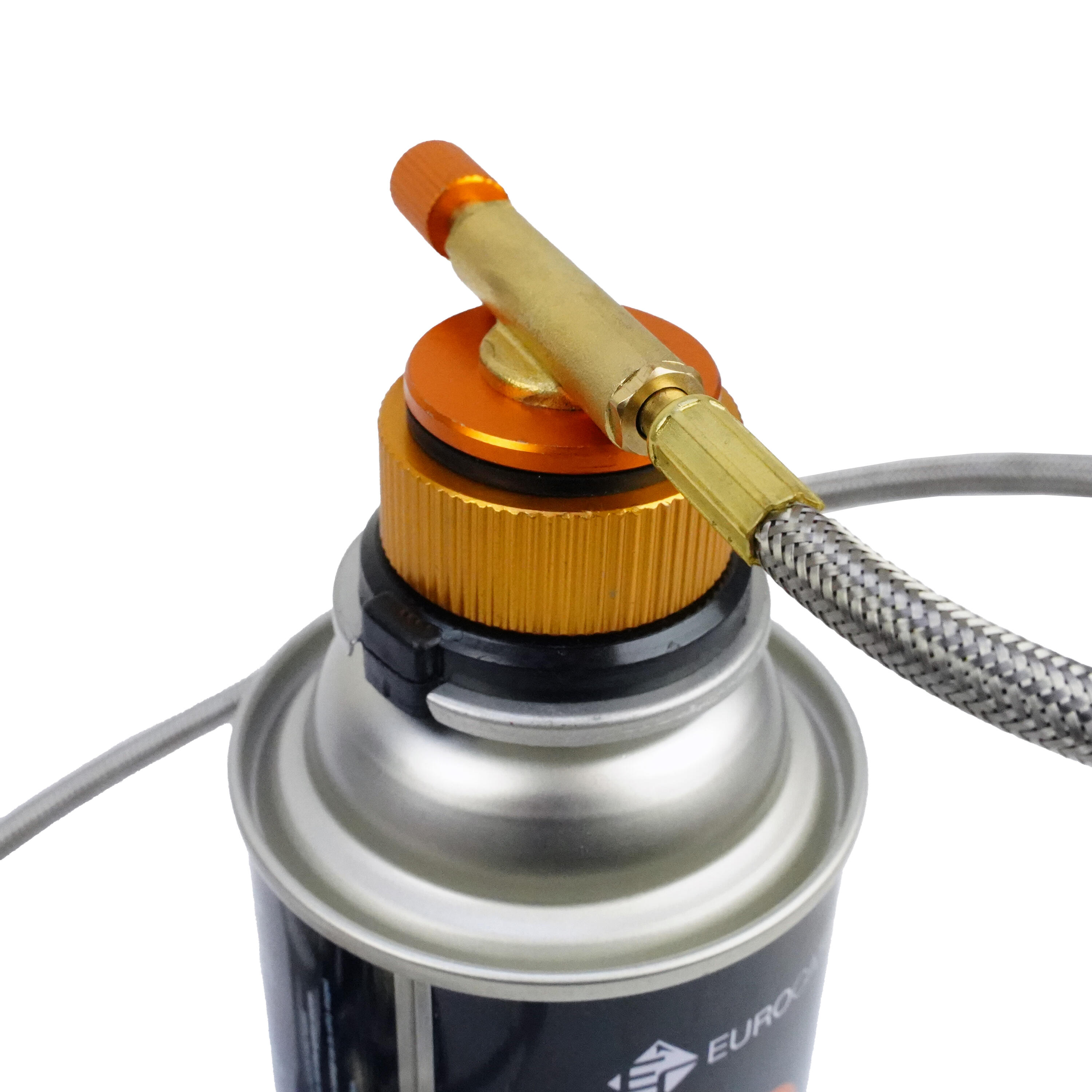 Réchaud à gaz pliable Turbo 6800W - avec raccord - incl. 4 bouteilles de gaz 5/7