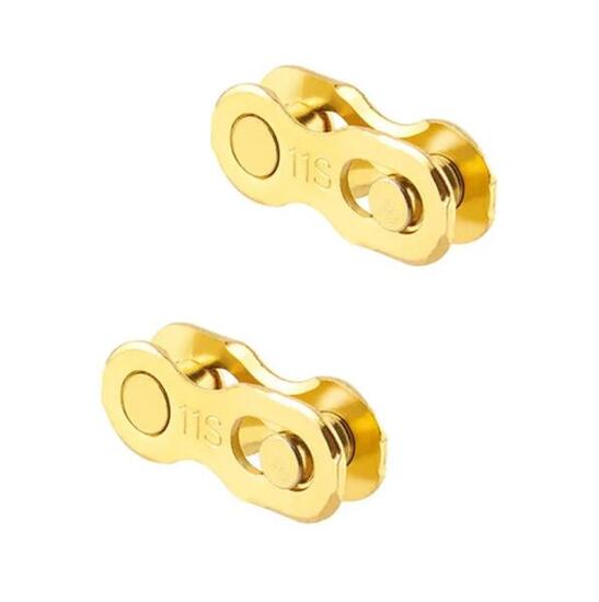 Attaches rapides chaîne vélo 11 vitesses dorées lot de 2