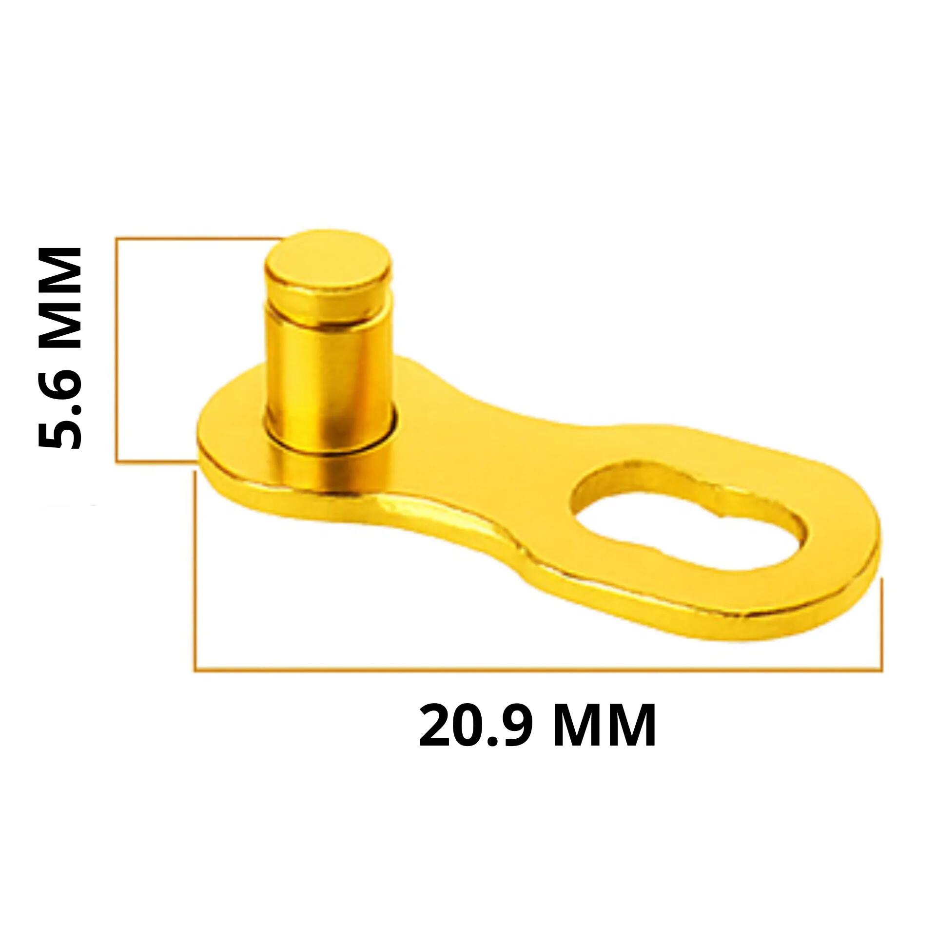 Snelschakels fietsketting 11 speed goud set 2 herbruikbaar 4/5