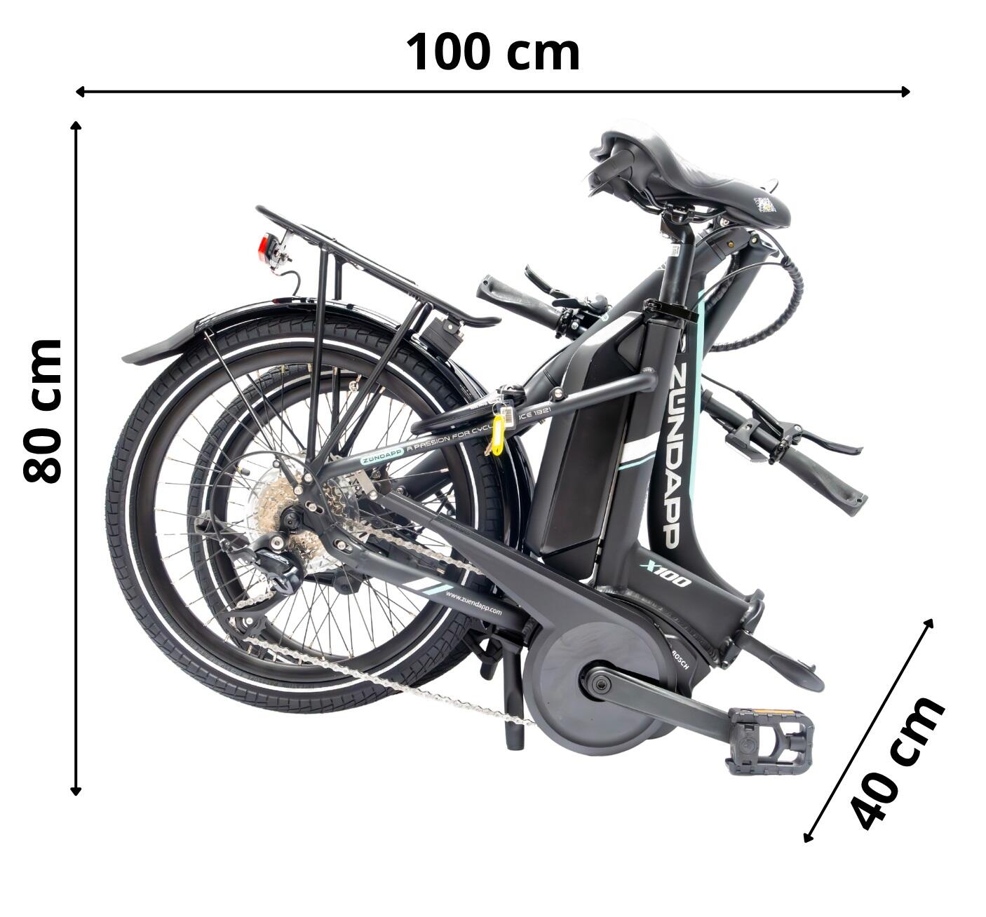 Rower Elektryczny Składany Zündapp X100 Koła 20" 3/6