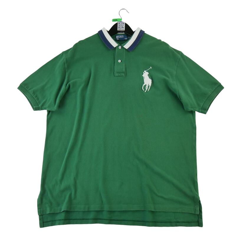 Second life - Mai scurt mânecă polo bărbați verde - Foarte bun