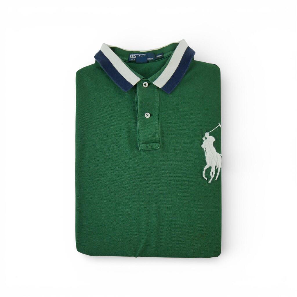 Men's short sleeve polo green