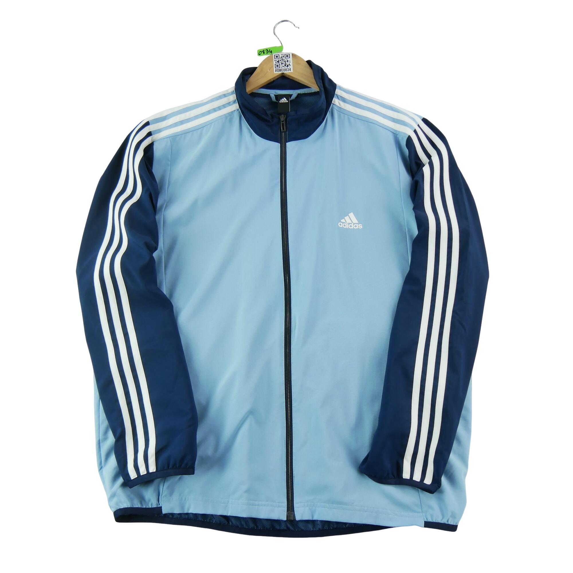 Adidas - Reconditionné - Veste De Survêtement Homme - Très Bon État - Veste - Bleu - Decathlon