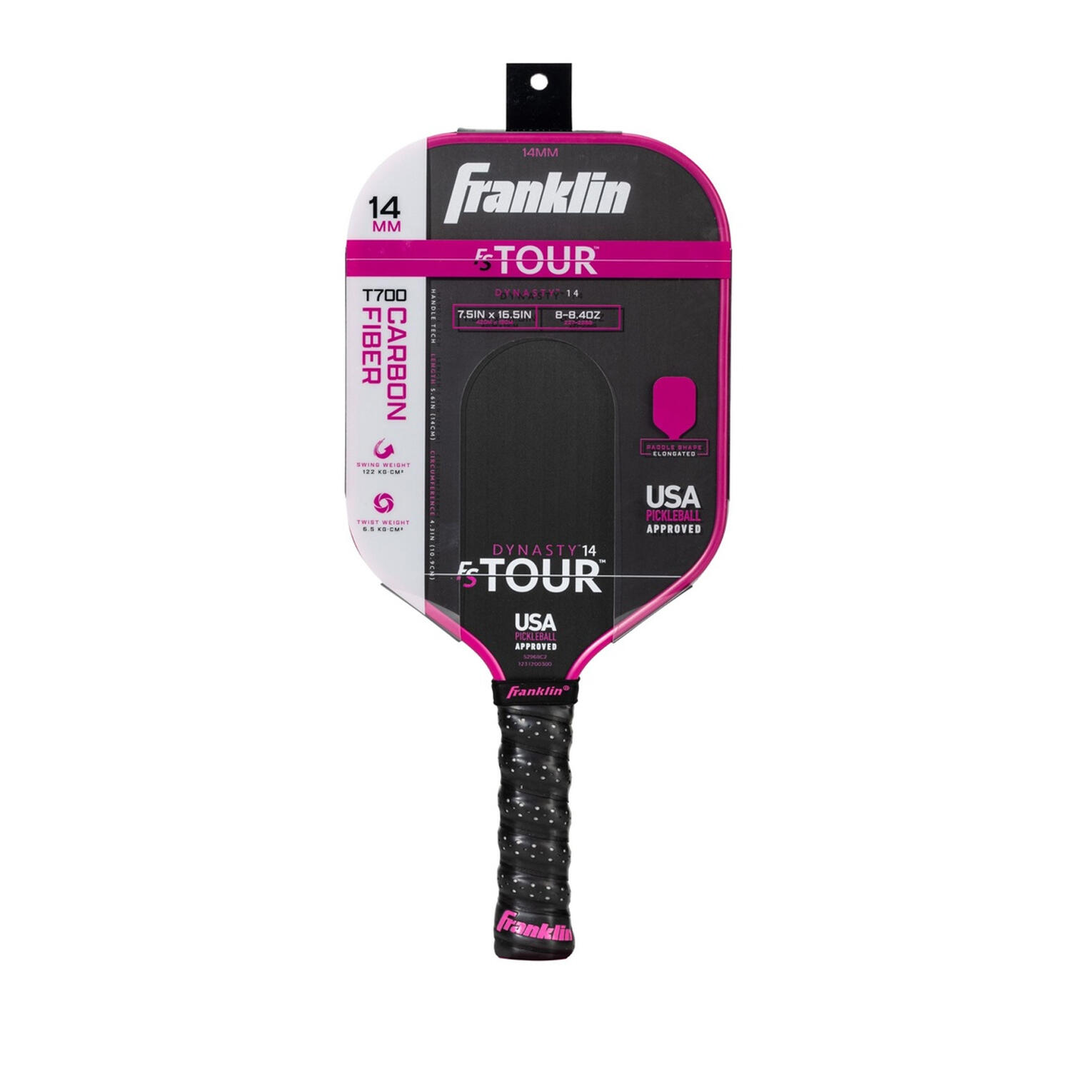 Racchetta Da Pickleball Franklin FS Tour Dynasty Rosa 14 mm 2/2