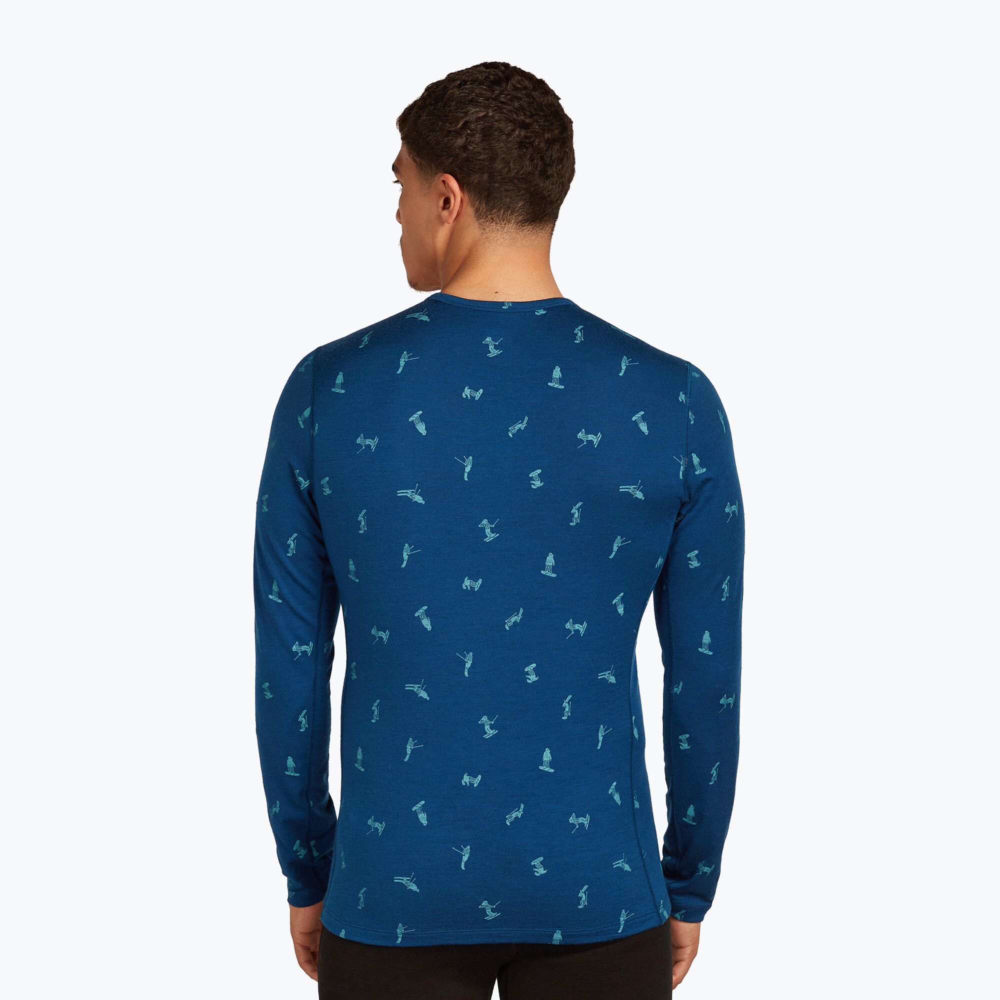 Maglia termica a maniche lunghe da uomo Icebreaker Merino 200 Oasis Crewe Snow 3/7