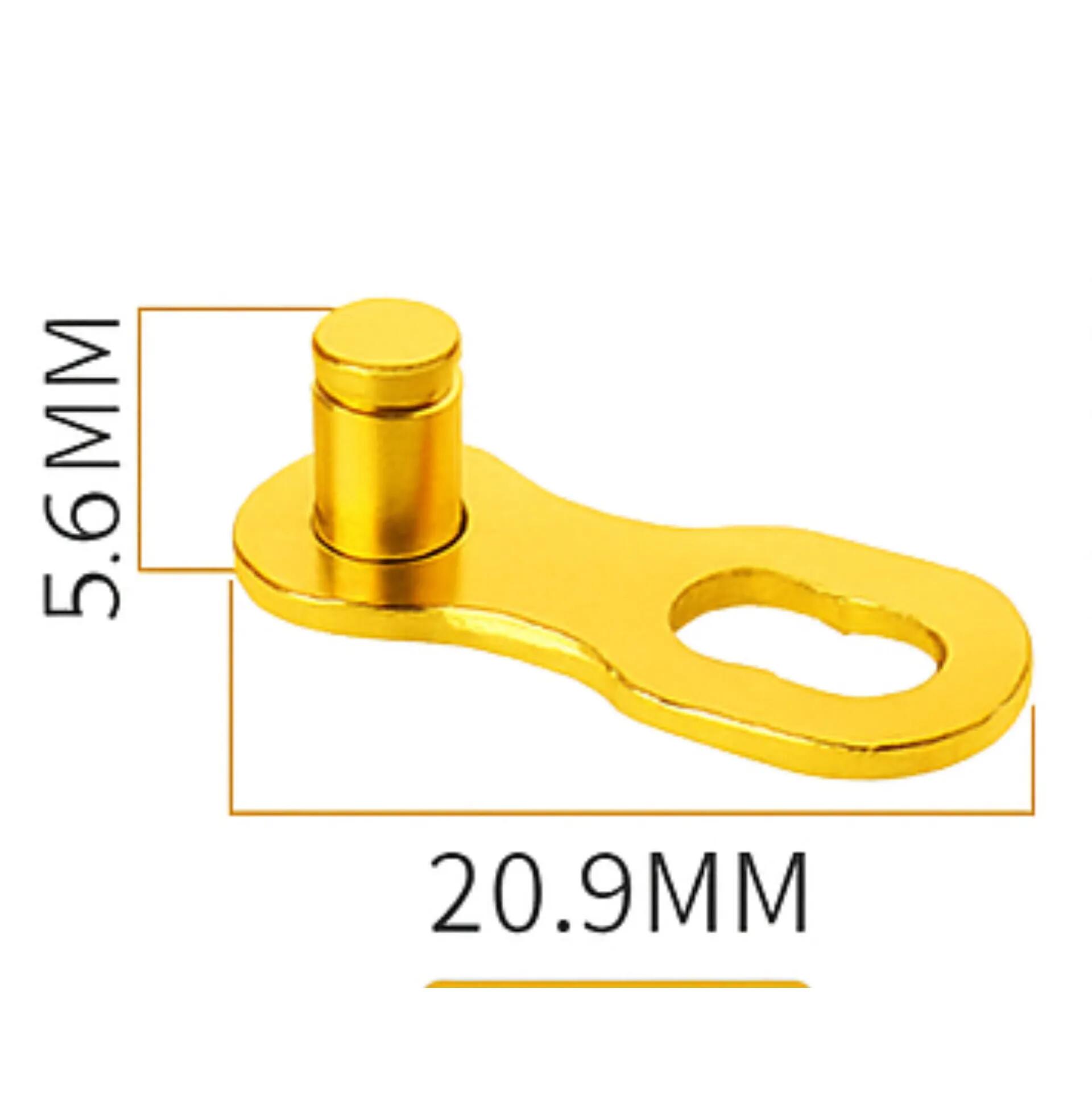 Snelschakels fietsketting 12 speed goud set 2 herbruikbaar 4/5
