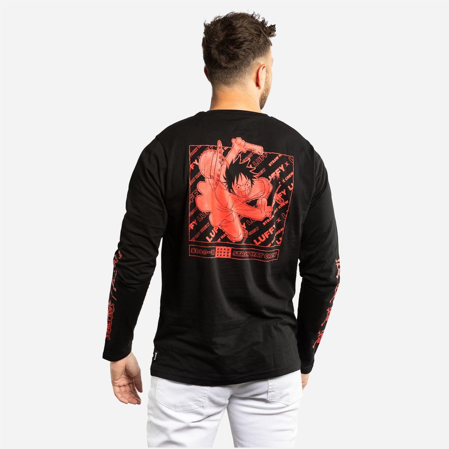 T-shirt homme manches longues avec print One Piece Luffy 2/5