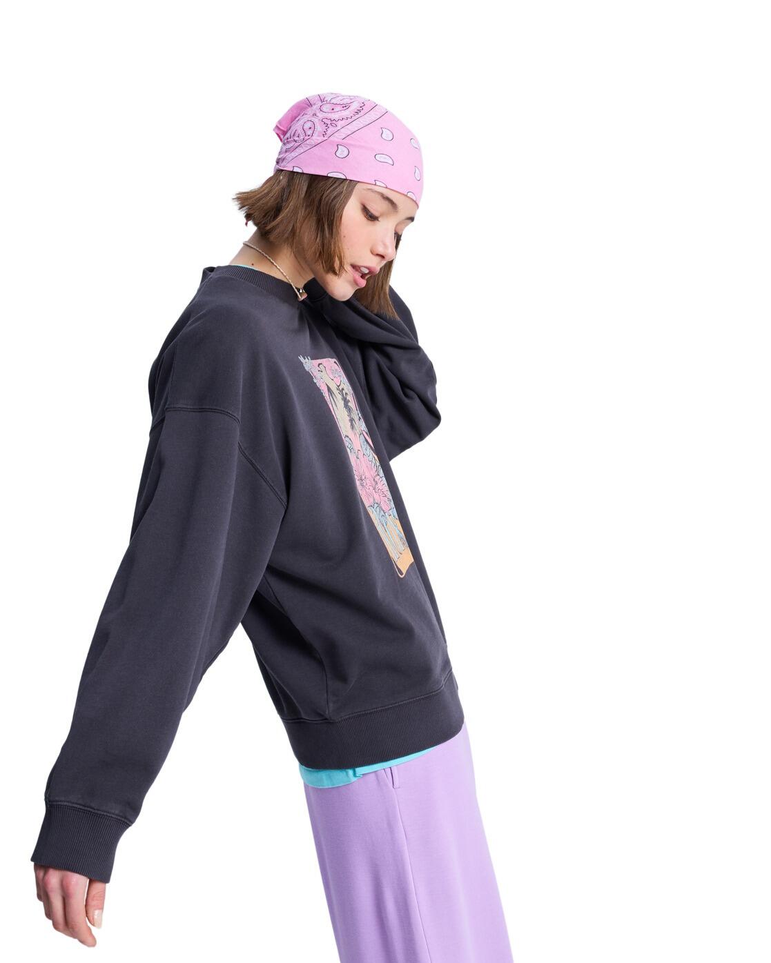 Sweat LINEUP TERRY Noir Femme 3/4