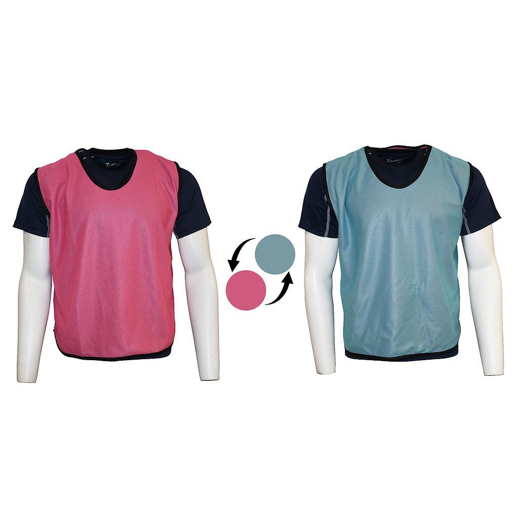 Unisex Adult Reversible Mesh Training Bib (Pink/Sky Blue) 15 Years and Up 2/2