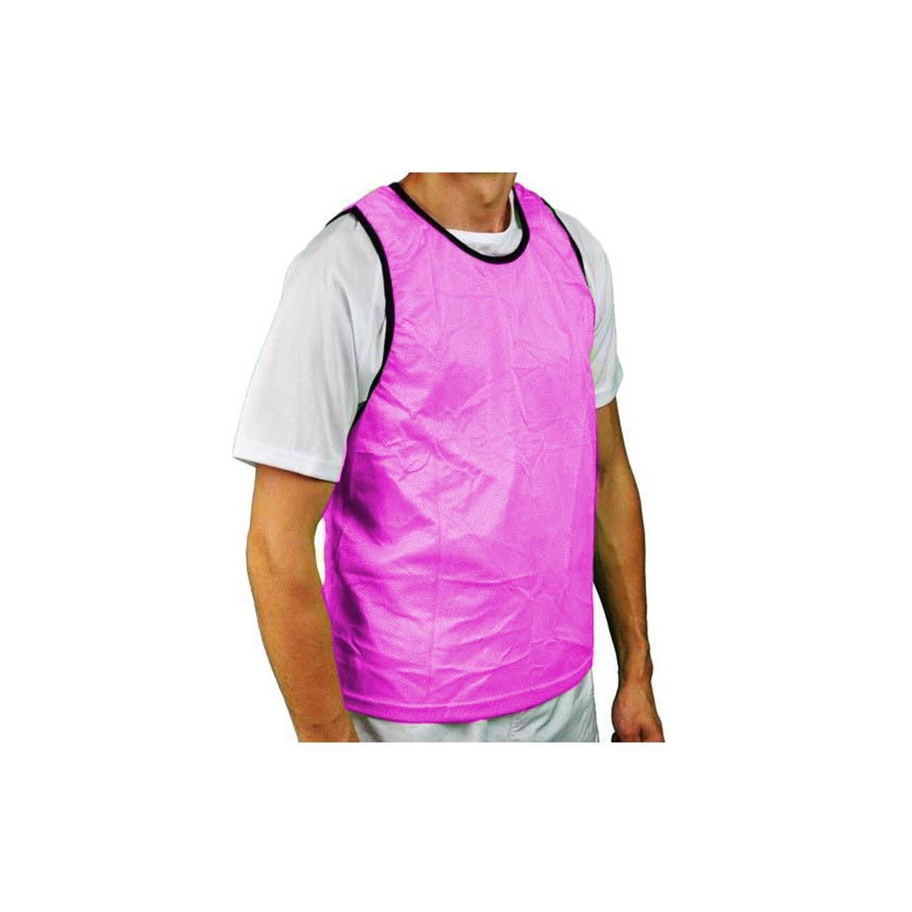 Unisex Adult Reversible Mesh Training Bib (Pink/Sky Blue) 15 Years and Up 1/2
