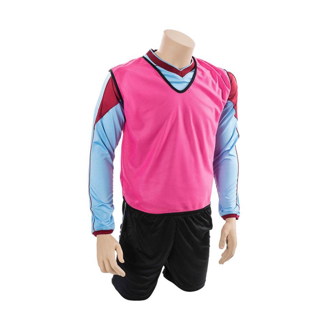 Childrens/Kids Plain Mesh Training Bib (Pink) 10-14 Years 1/1