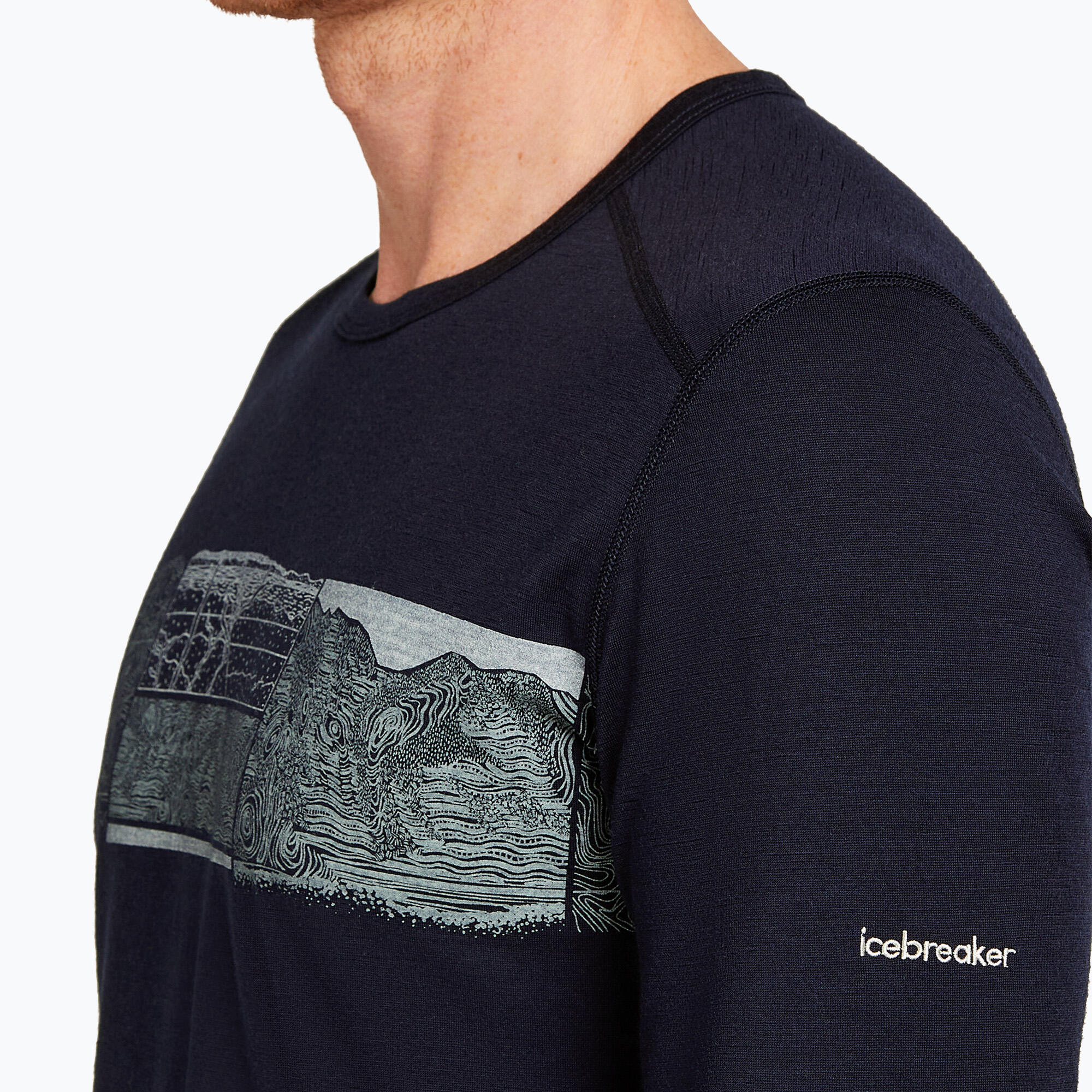 Camiseta térmica de manga larga para hombre icebreaker Merino 200 Oasis Crewe 6/7