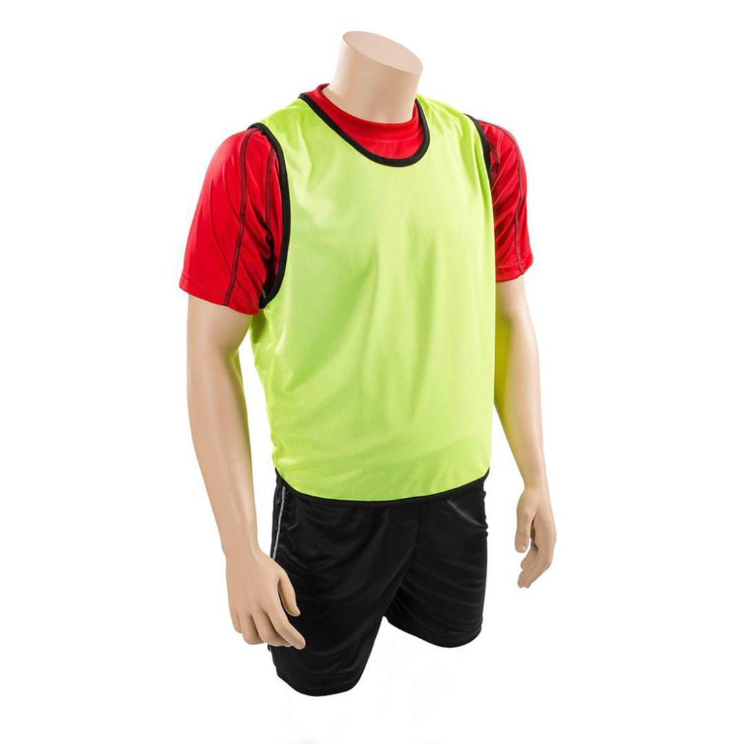 Childrens/Kids Plain Mesh Training Bib (Fluorescent Yellow) 4-9 Years 1/1