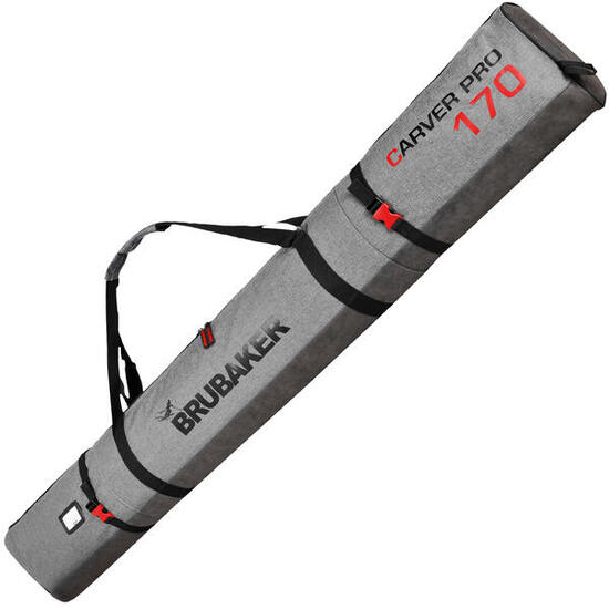 BRUBAKER Carver Performance Skitasche für Ski+Stöcke, 190cm, Schwarz/Grün