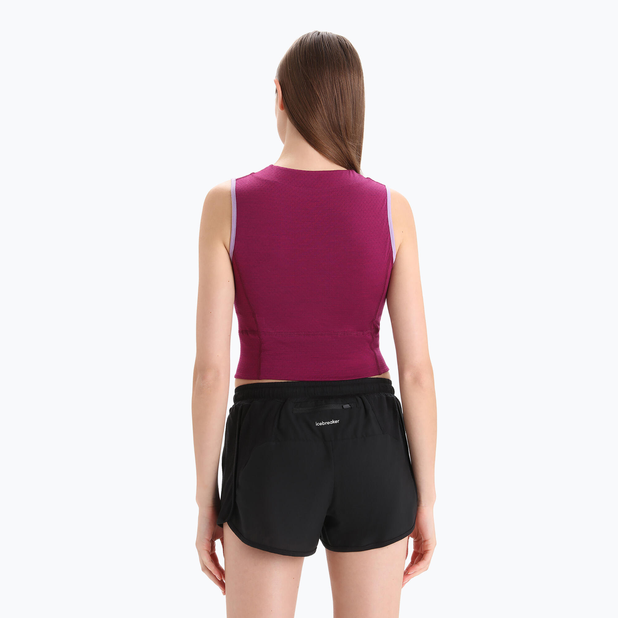 Brassière débardeur courte thermique femme Icebreaker Zoneknit 3/7