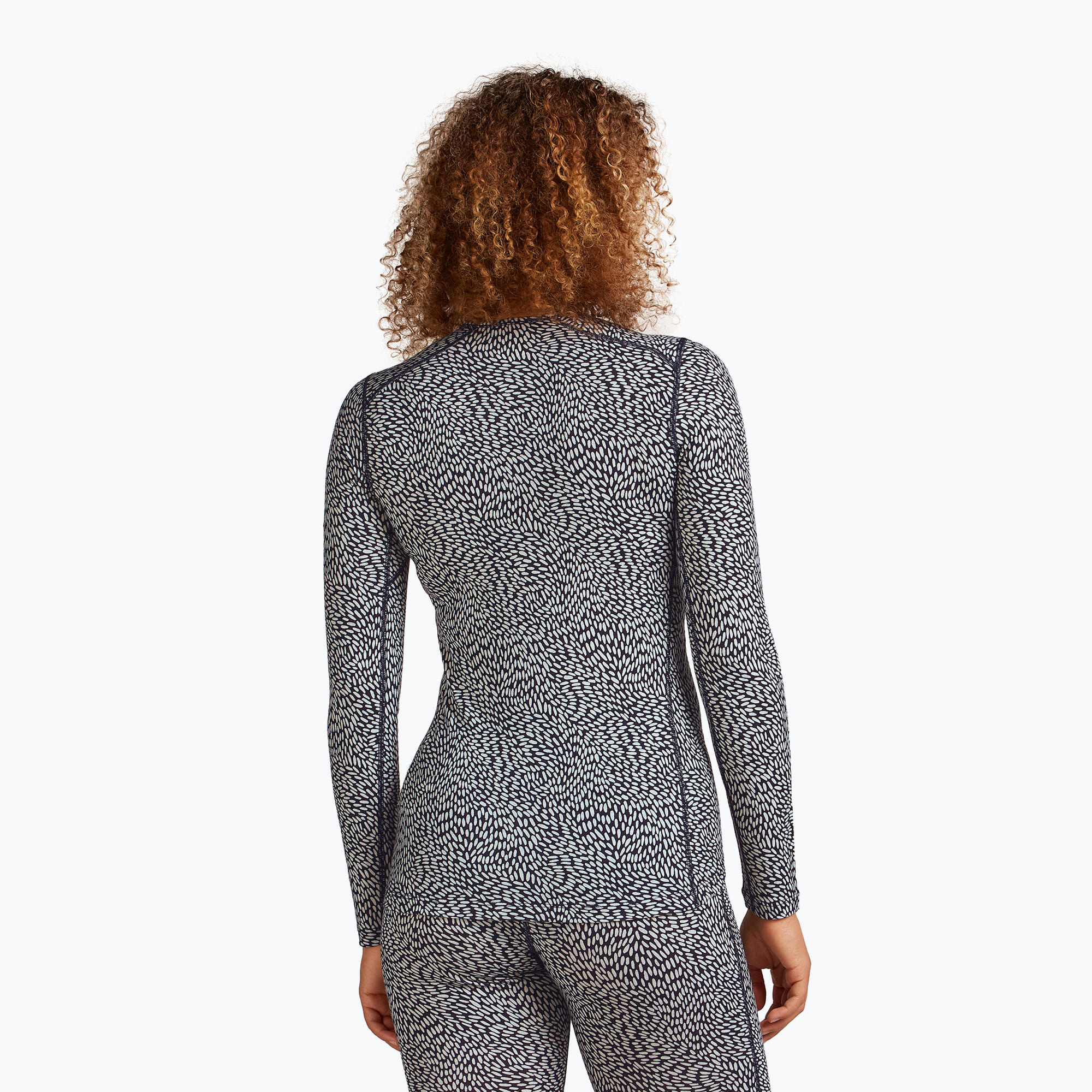 Longsleeve termoaktywny damski icebreaker Merino 200 Oasis Crewe Flock Forms 3/7