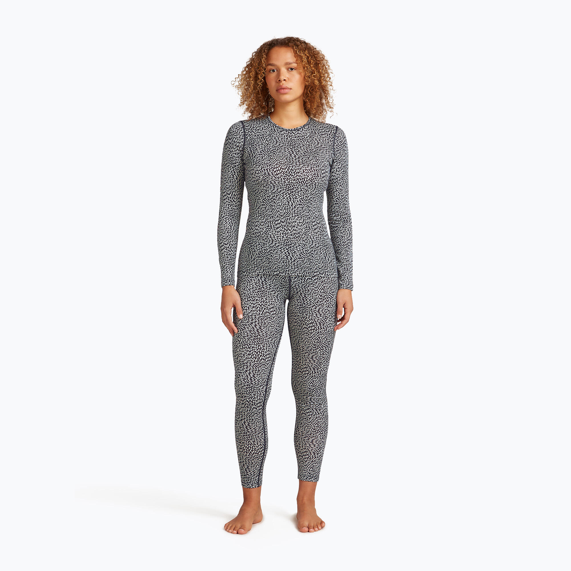 Longsleeve termoaktywny damski icebreaker Merino 200 Oasis Crewe Flock Forms 2/7