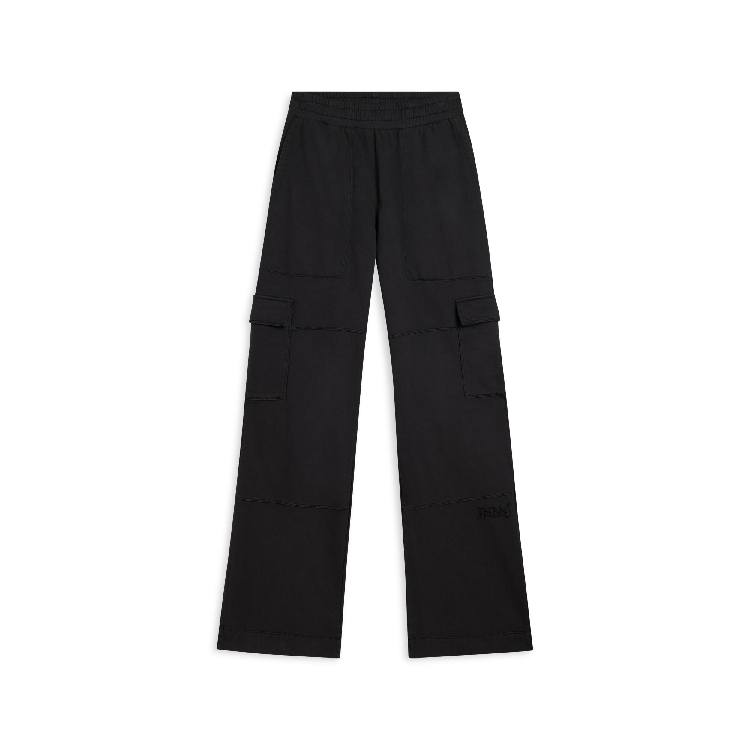 Freddy - Pantalon Cargo À Jambe Large En Molleton Avec De Grandes Poches - Pantalons - Gris - Decathlon