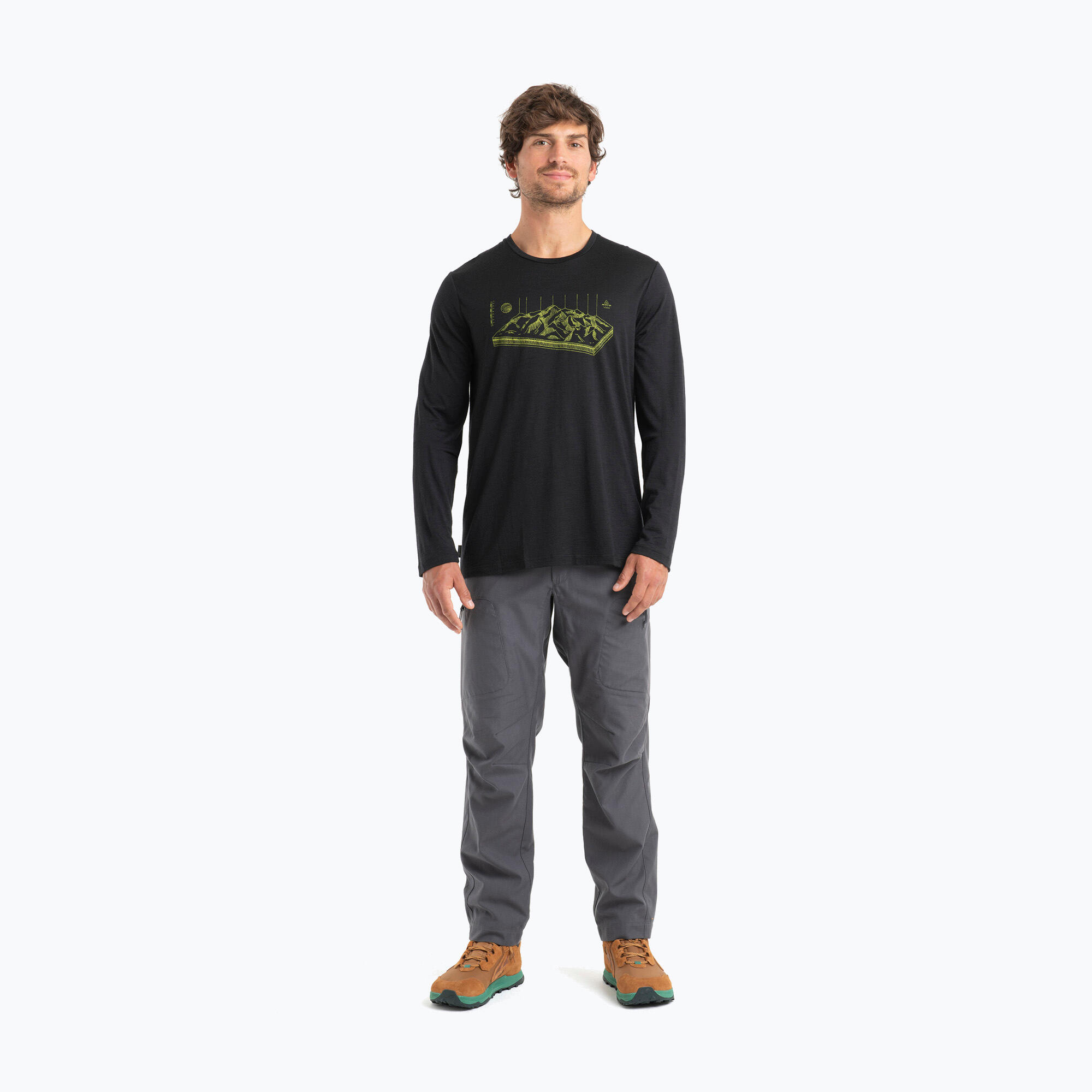 Camiseta térmica masculina de manga longa icebreaker Merino 150 Tech Lite II 4/7