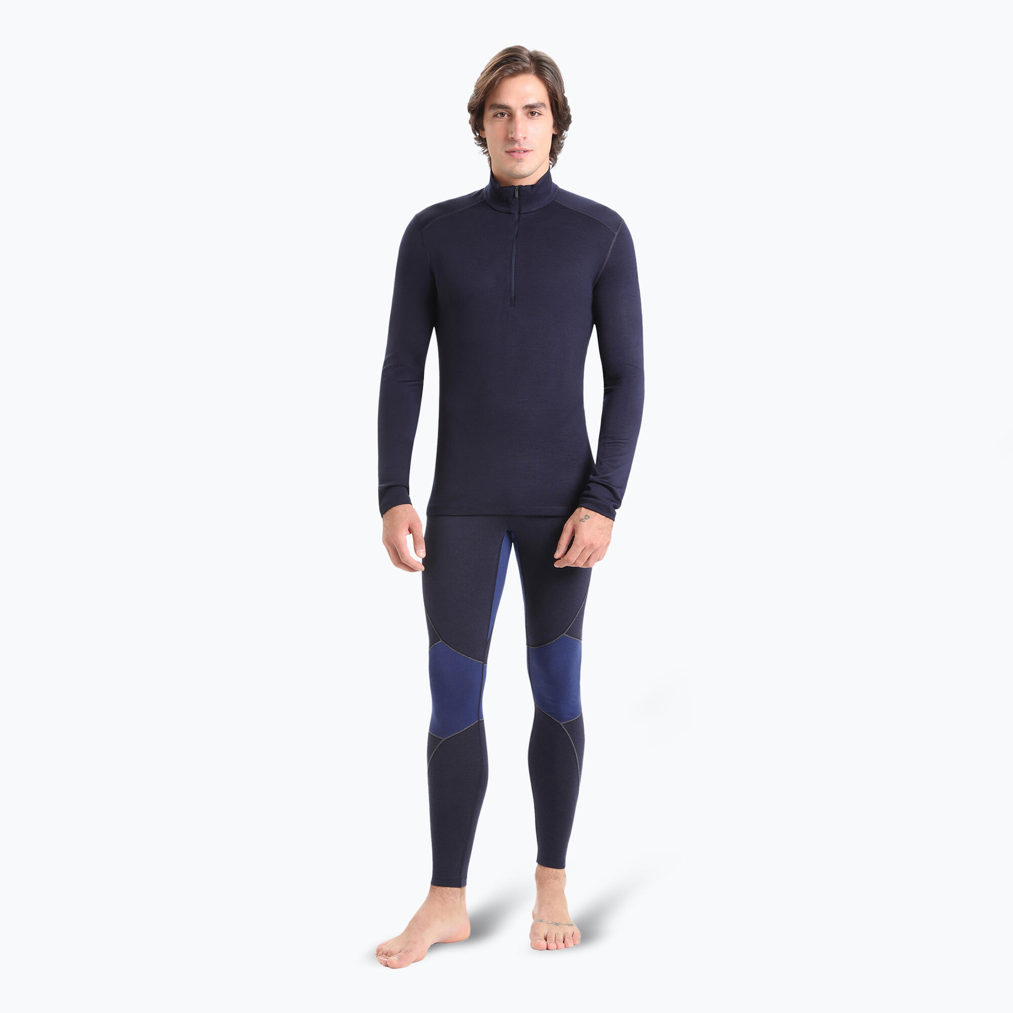 Sudadera térmica para hombre icebreaker 260 Tech LS con media cremallera 2/7