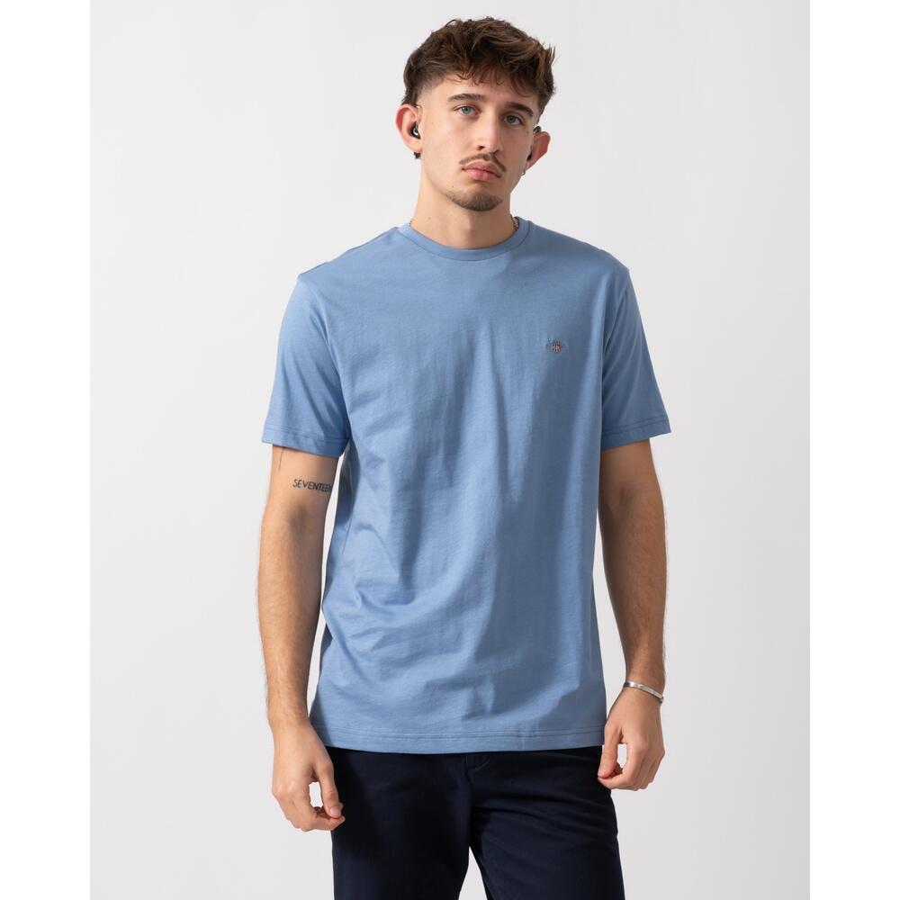 Mens Training T-Shirt Shield Logo 1/4