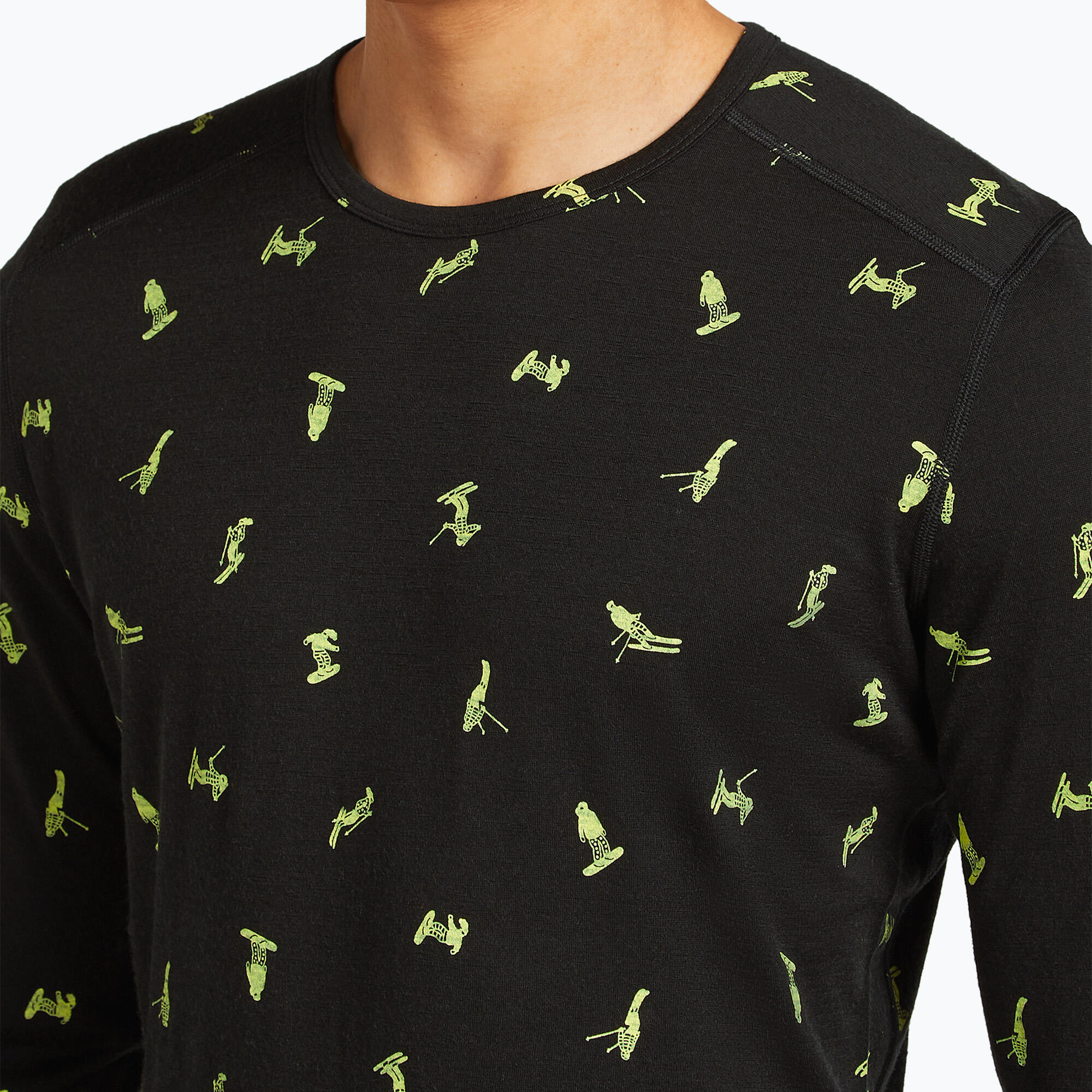 Maglia termica a maniche lunghe da uomo Icebreaker Merino 200 Oasis Crewe Snow 6/7