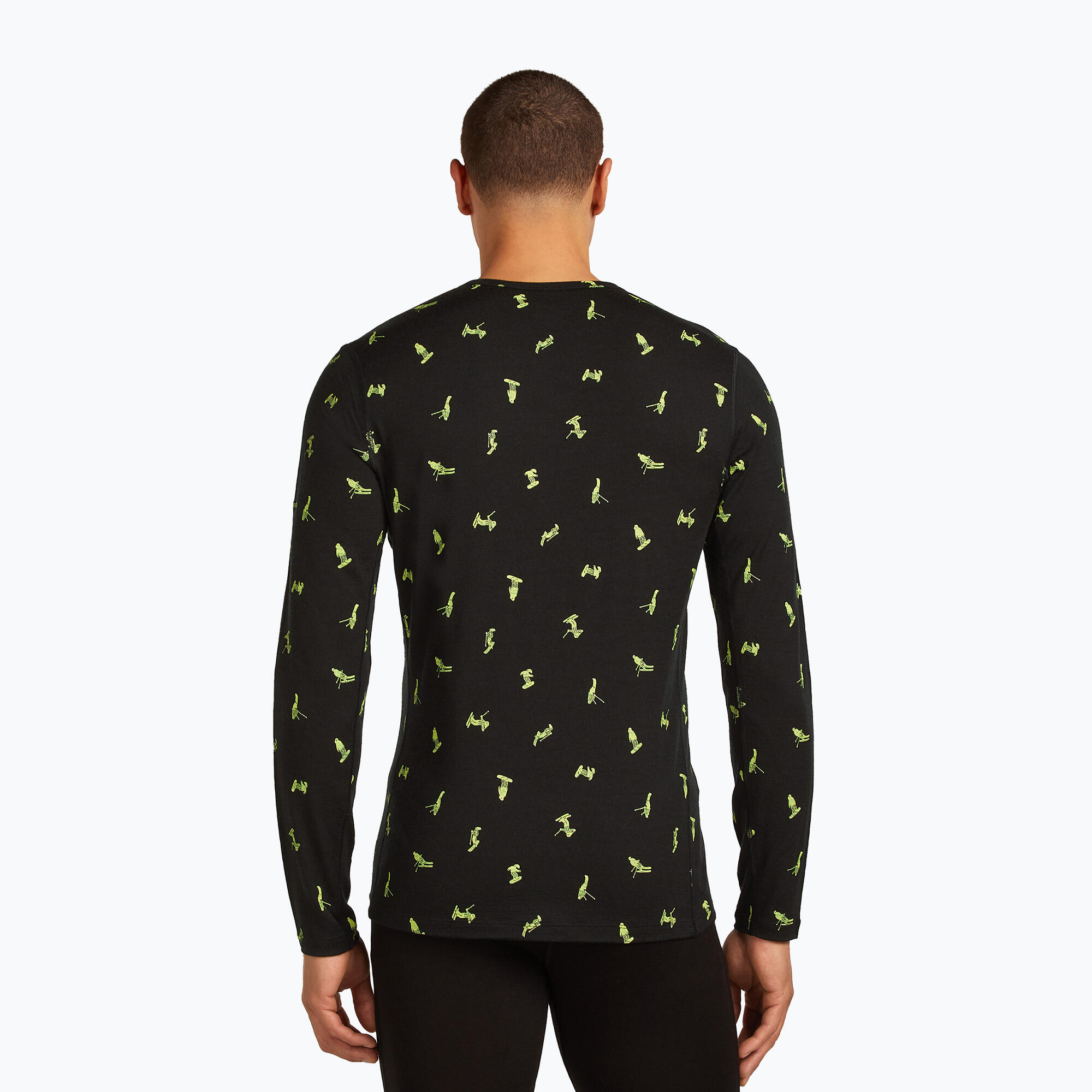 Maglia termica a maniche lunghe da uomo Icebreaker Merino 200 Oasis Crewe Snow 3/7