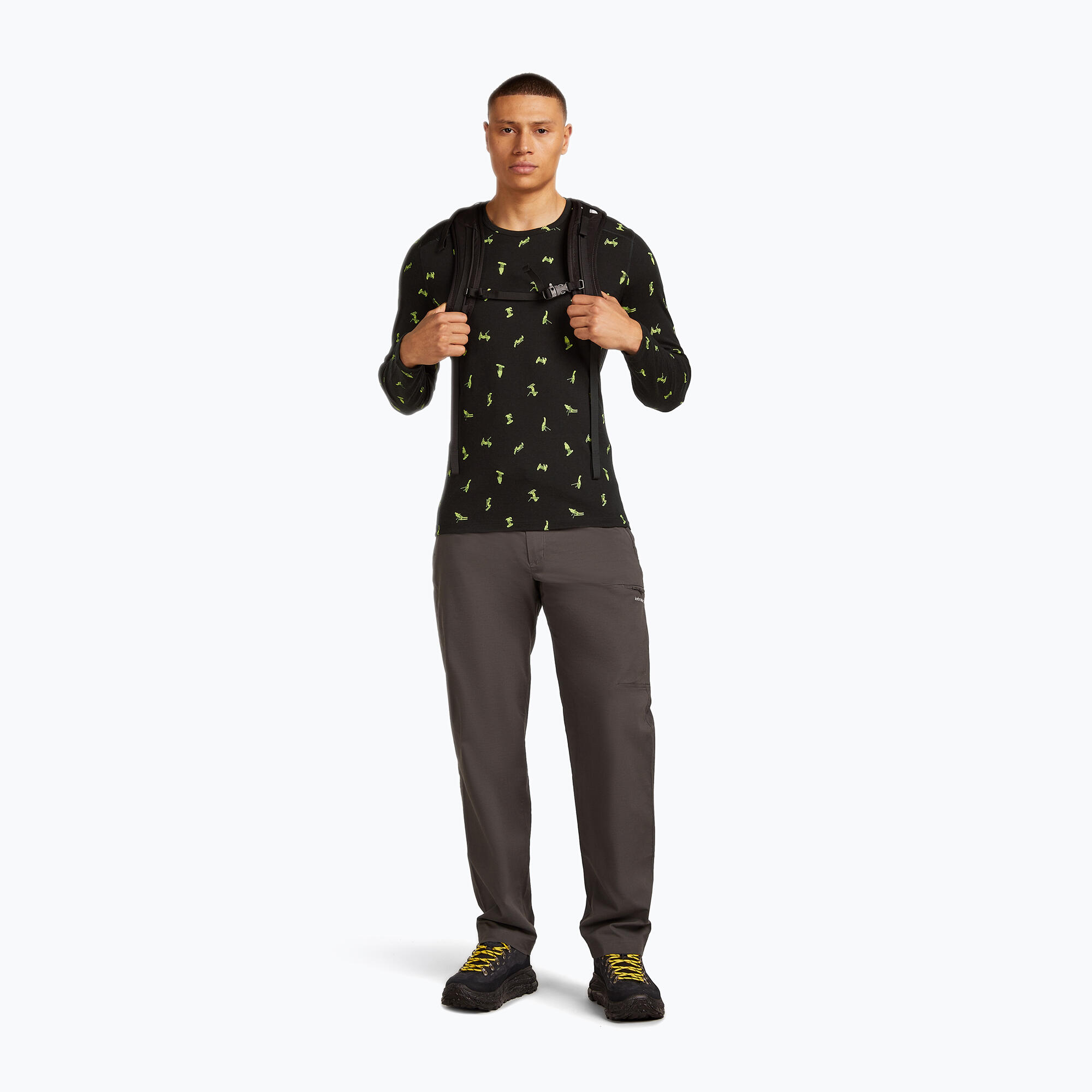 Maglia termica a maniche lunghe da uomo Icebreaker Merino 200 Oasis Crewe Snow 4/7