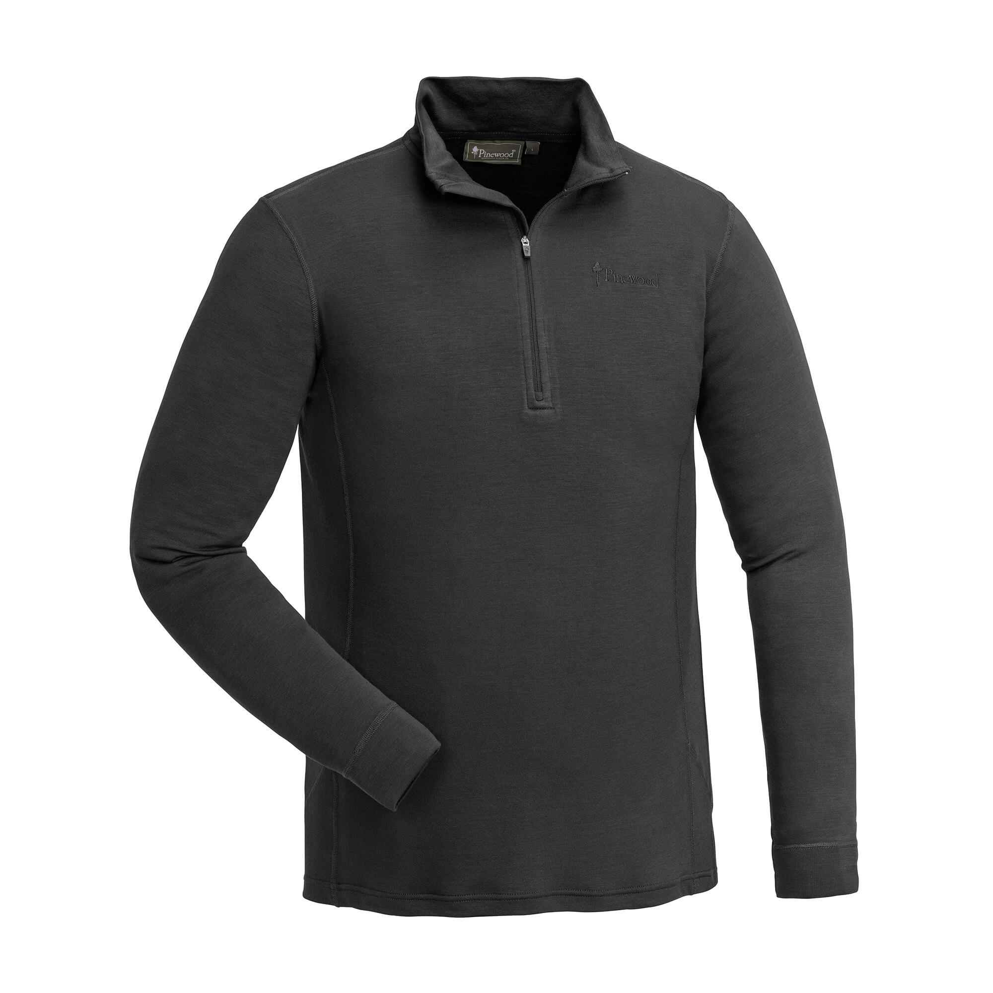 Sous-vêtement thermique homme Pinewood Abisko Merino Base Layer Half Zip 2/2