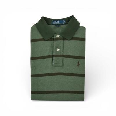 Tweedehands - korte mouw heren polo shirt groen - goede staat