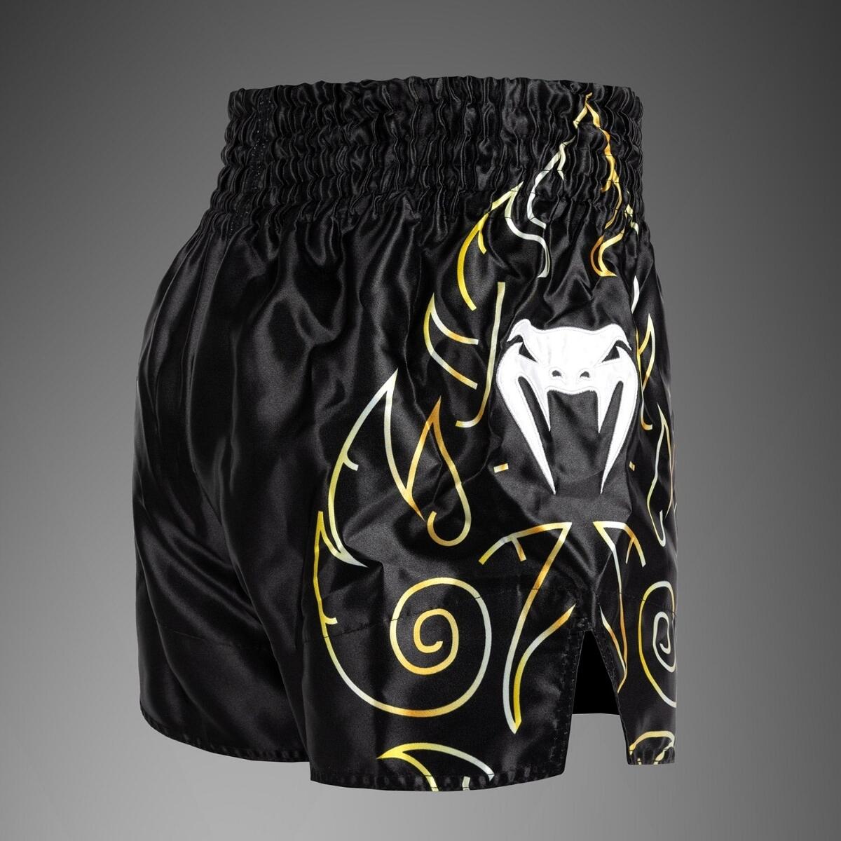Muay Thai Shorts Venum VTC Flames – Black/Gold – XXL 2/4