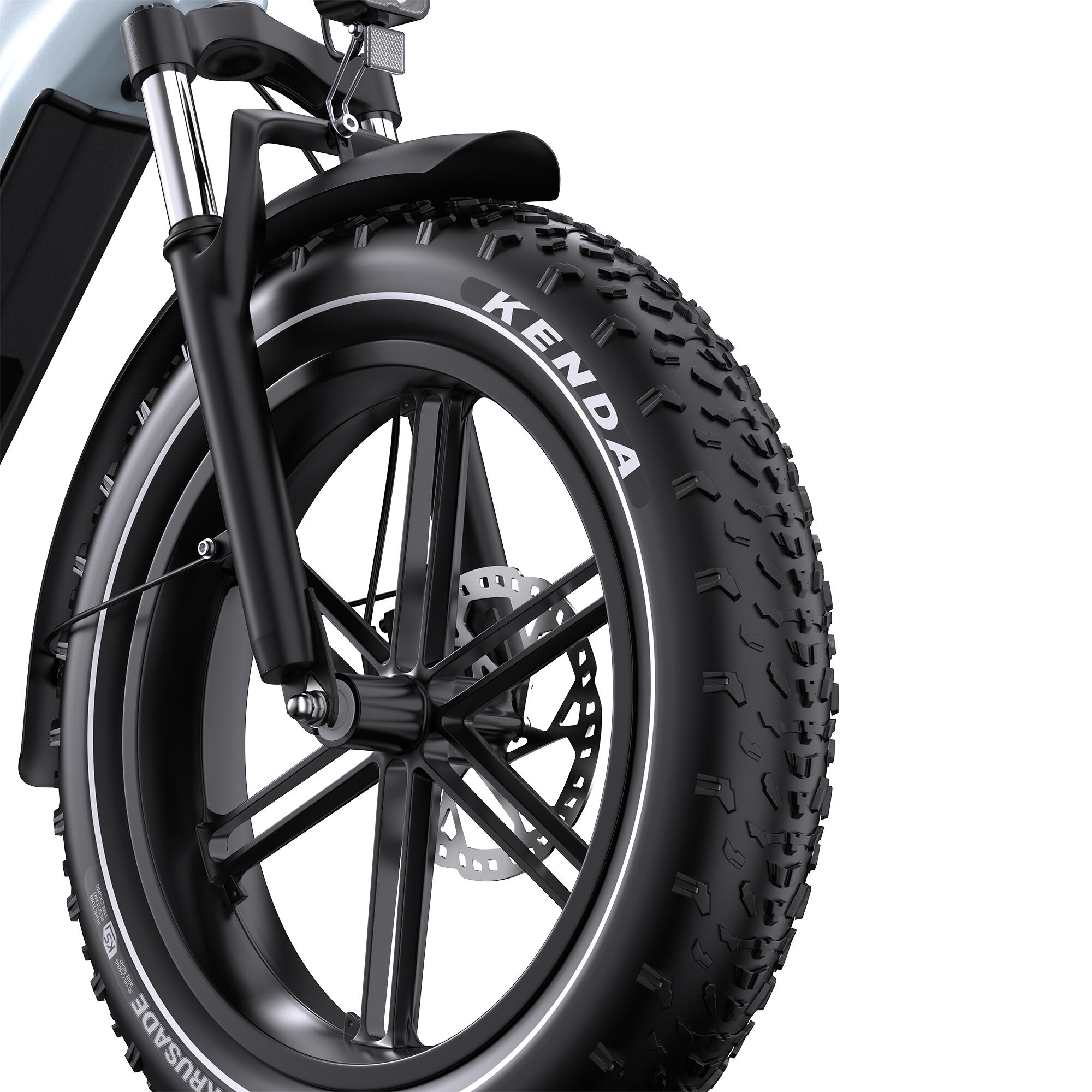 Bicicleta Elétrica 250W · Autonomia 80–90 km · 65 Nm · Pneus Largos 4/6