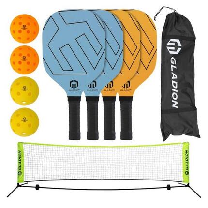 Terrain de pickleball rouge