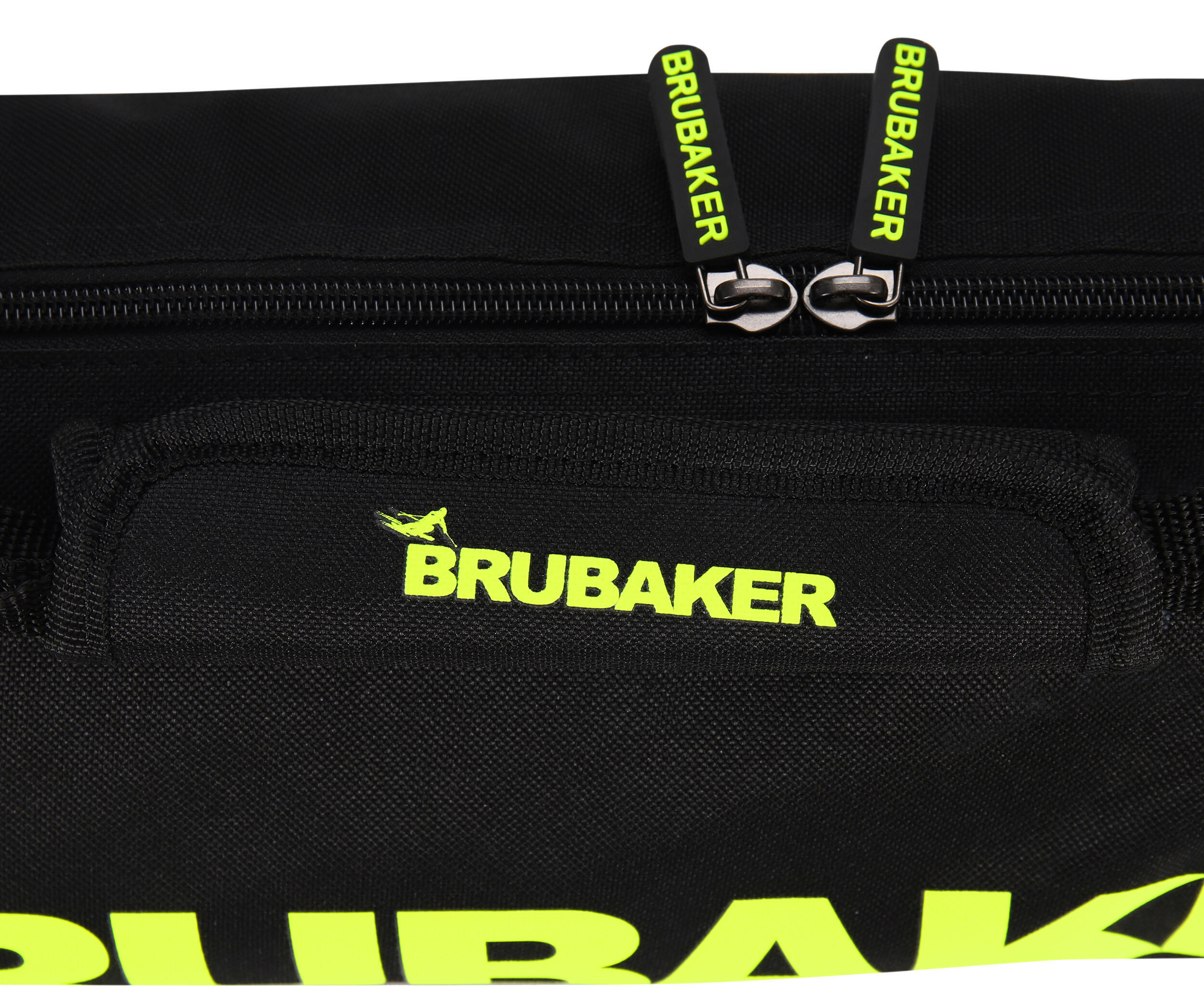 BRUBAKER XC Touring Sac ski de fond rembourré 195cm Noir/Jaune néon 5/5