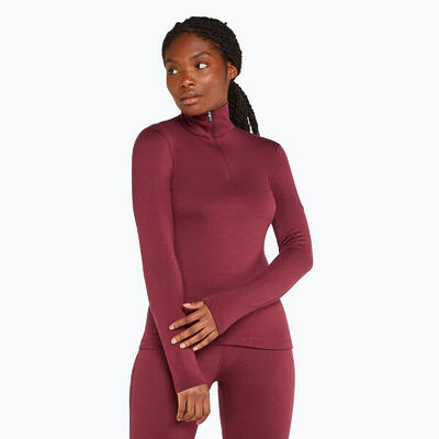 Dames thermisch shirt icebreaker 260 tech ls half zip