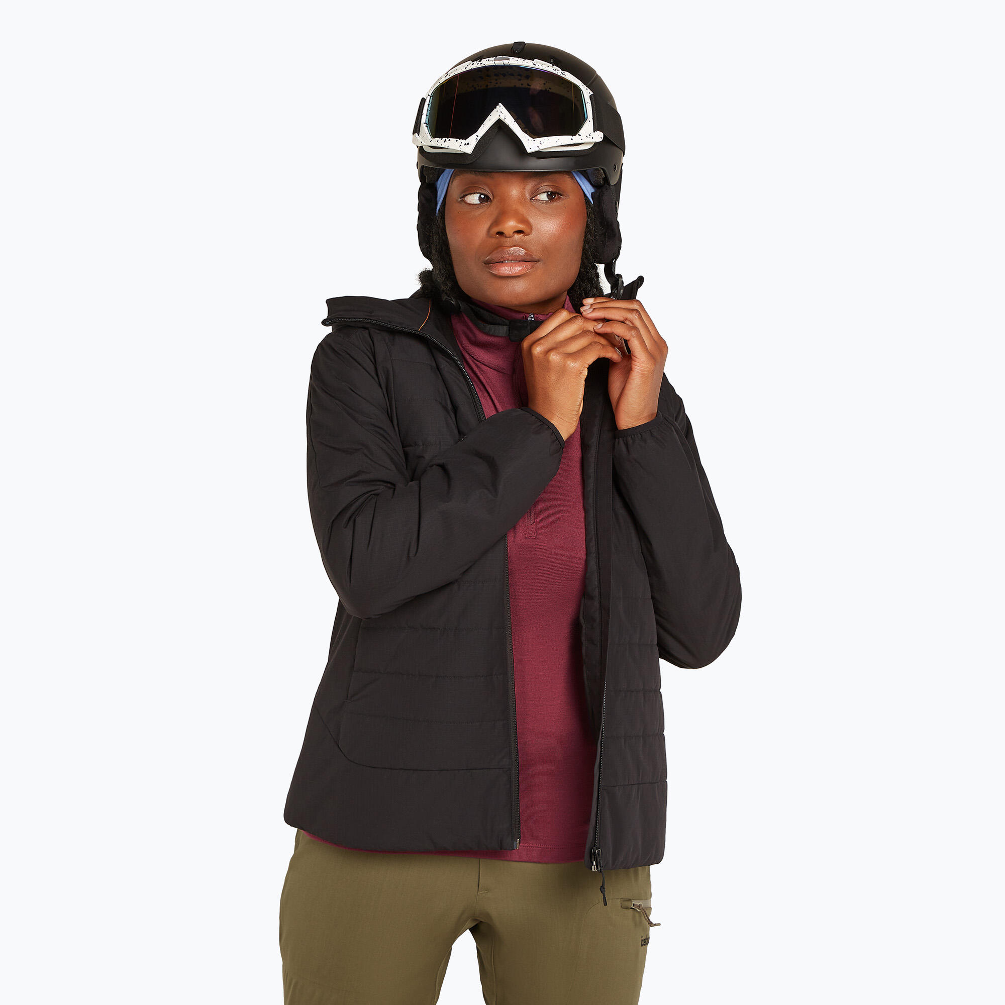 Felpa termica da donna Icebreaker 260 Tech LS con mezza cerniera 6/7