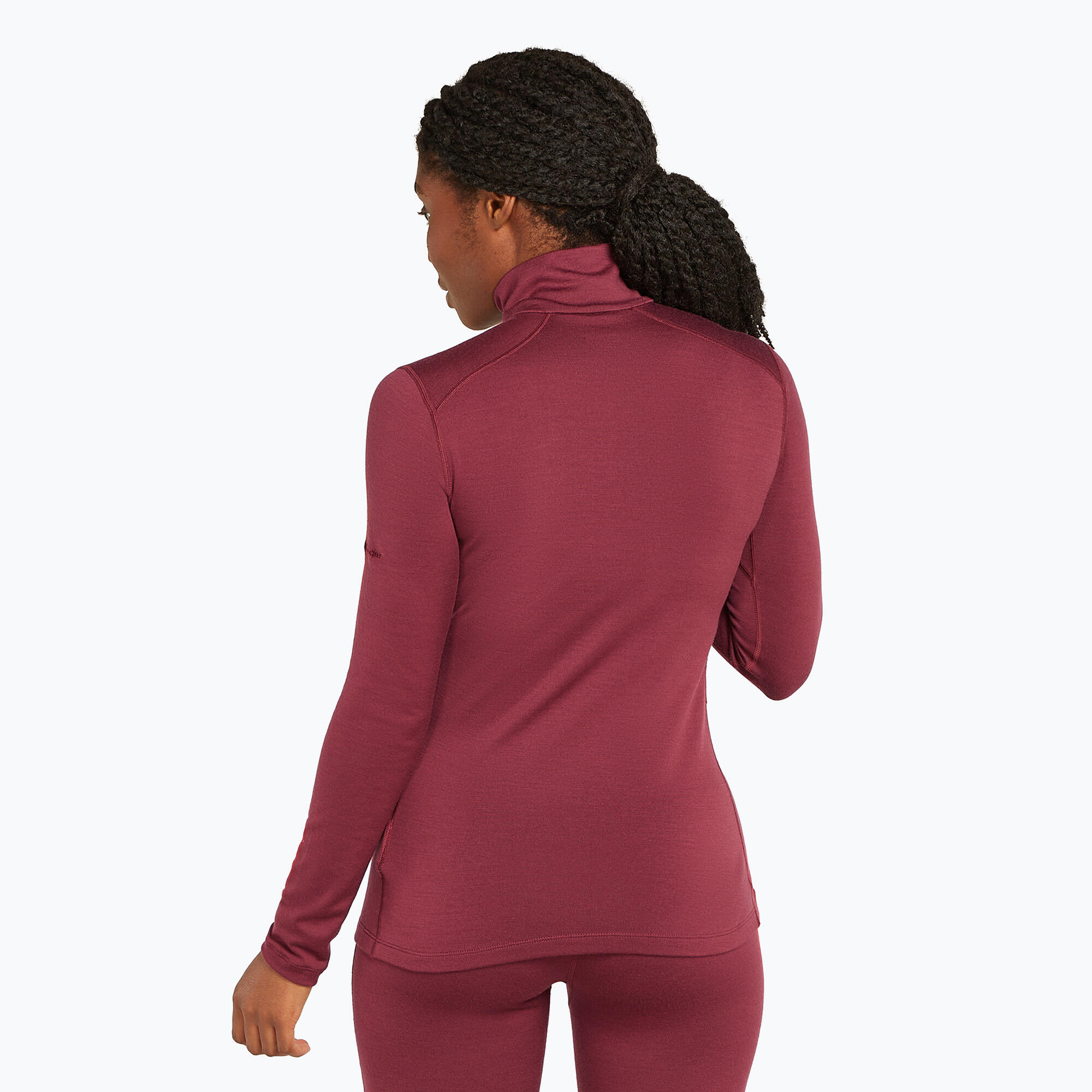 Felpa termica da donna Icebreaker 260 Tech LS con mezza cerniera 3/7
