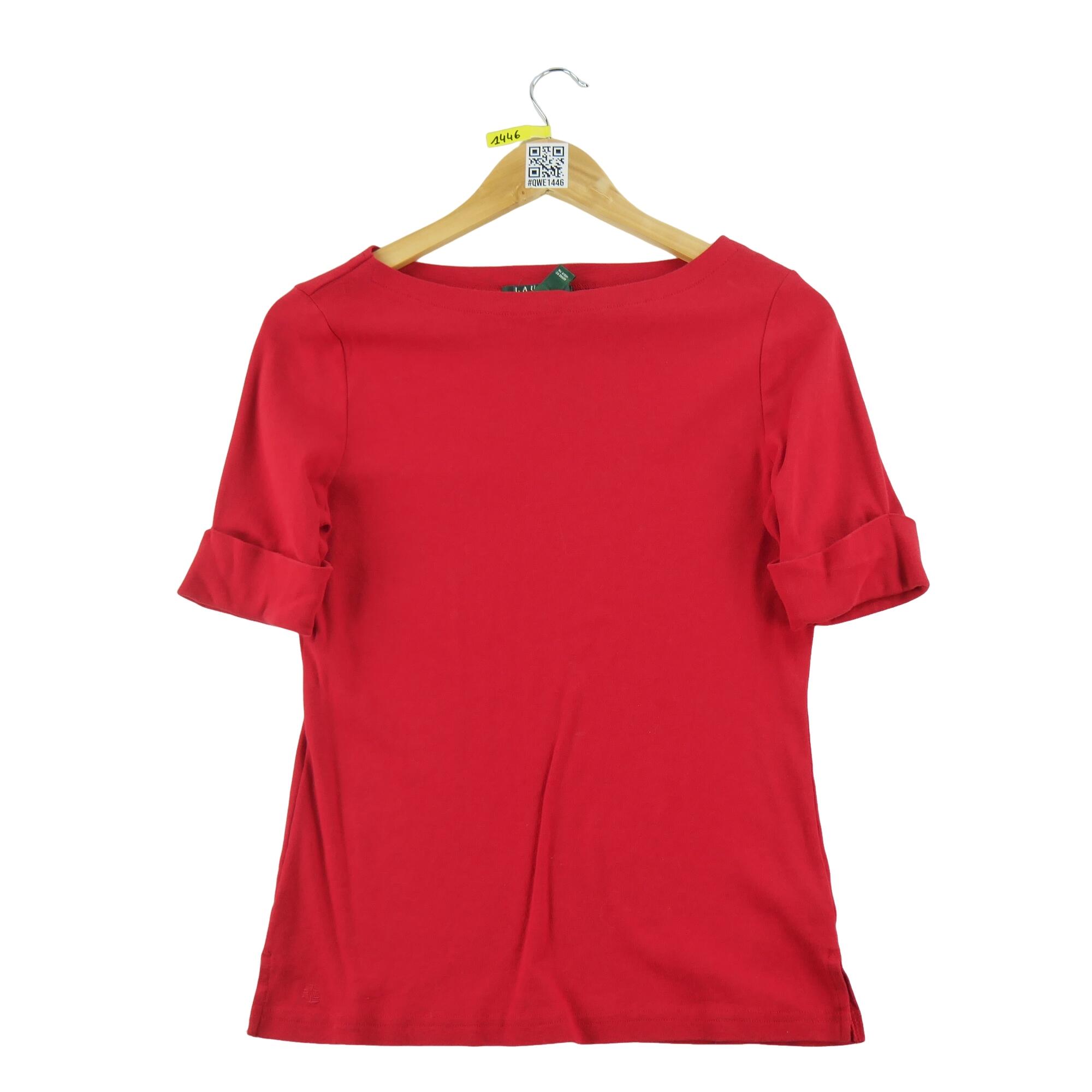 Ralph Lauren - Reconditionné - T-shirt Manches Courtes Femme Rouge - Bon État - T-shirt Manches Courtes - Rouge - Decathlon