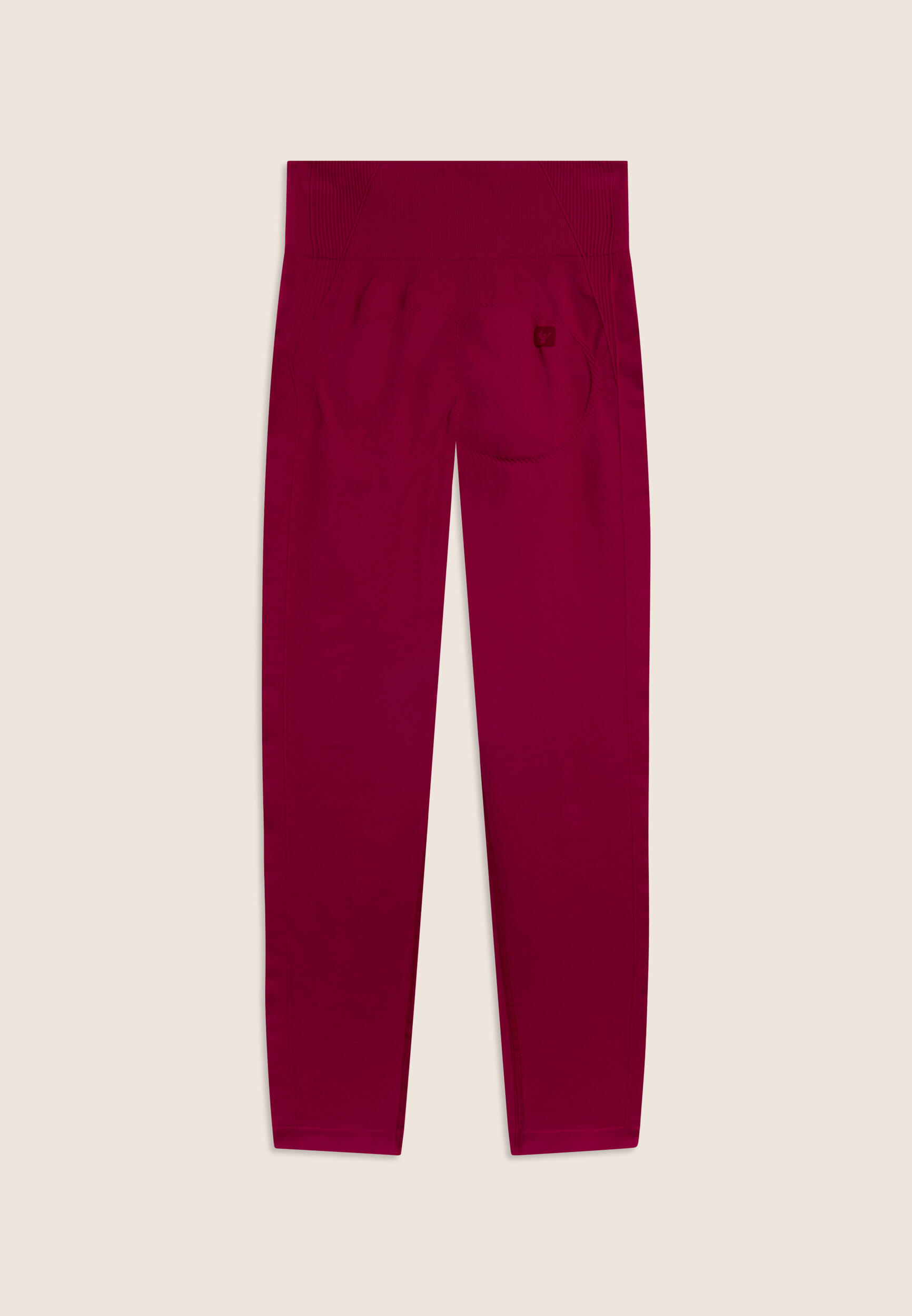 Leggings de cintura alta 7/8 sin costuras con inserciones acanaladas 2/3