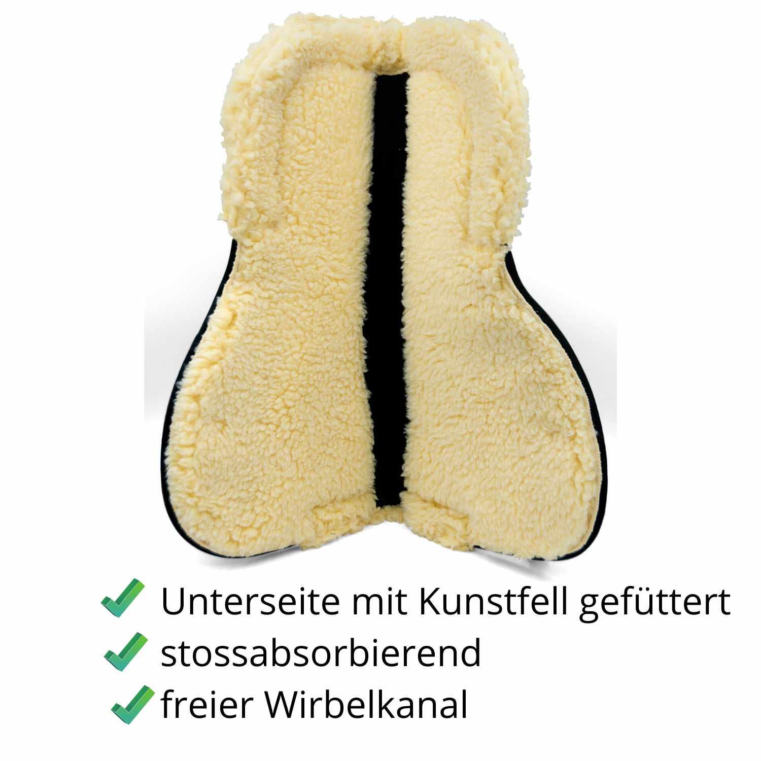 AMKA Korrektur Sattelpad Sattelkissen mit 4 Taschen + 8 Pads B Wahl 4/4