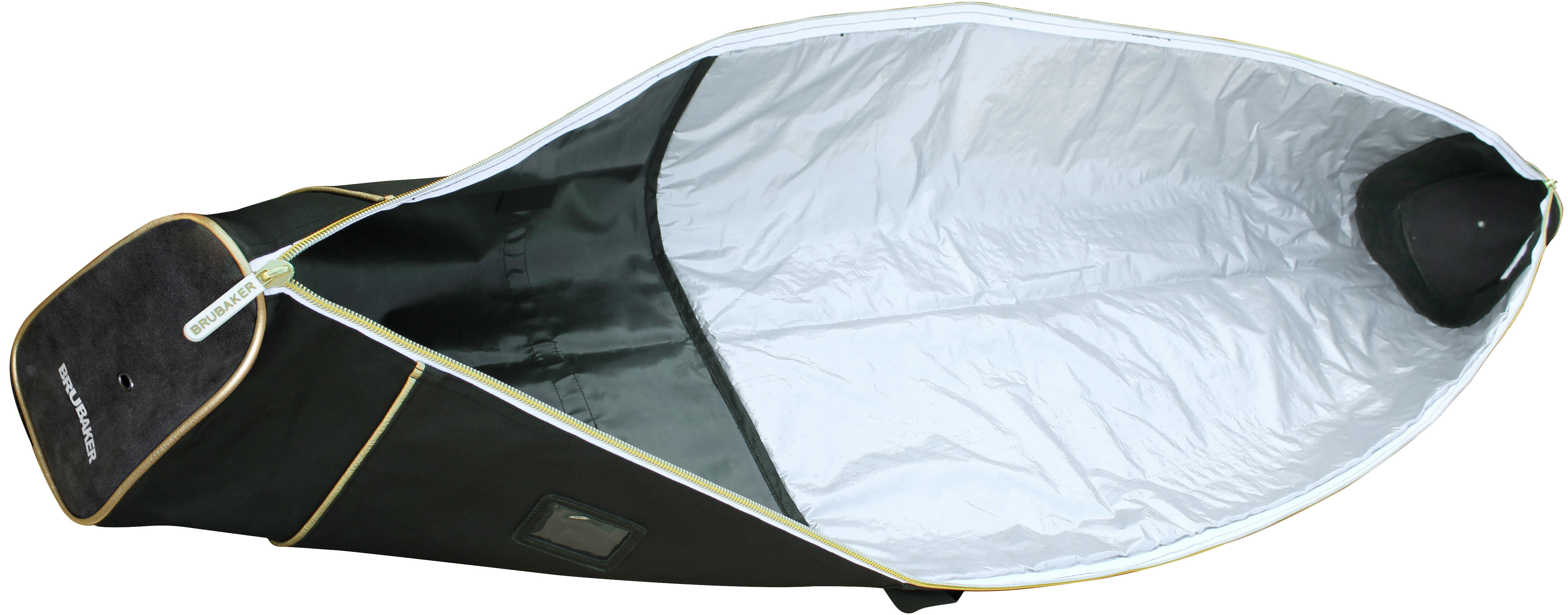 Sac De Ski Rembourré BRUBAKER Carver Pro Pour 1 Paire De Skis Et Bâtons – 190 Cm, Indéchirable, Polyester 600D, Aérations – Bleu/vert