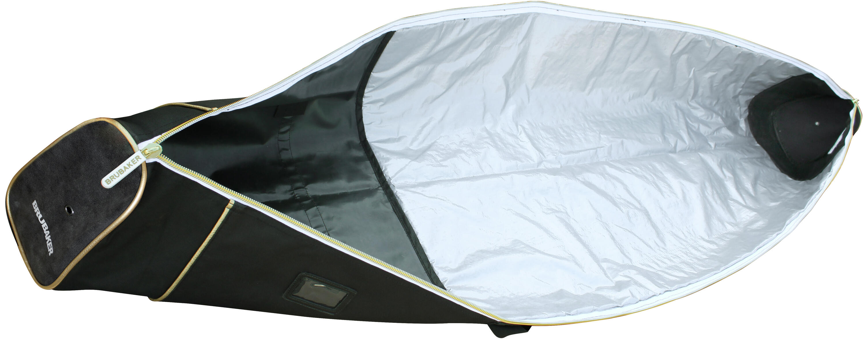 BRUBAKER Carver Pro Grenoble Édition Sac à skis rembourré 190cm Noir/Or 2/4