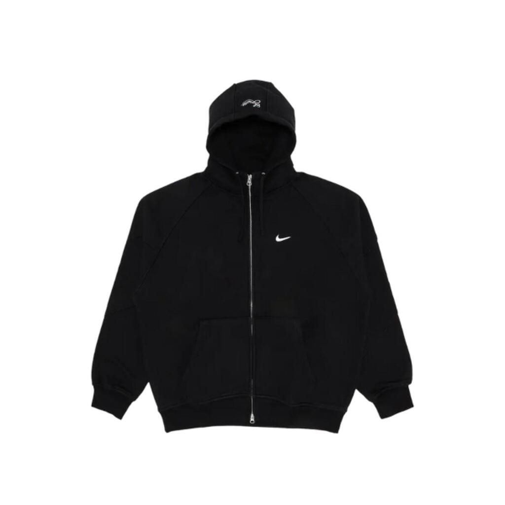 Zip Up Hooded Sweatshirt  Nike Black