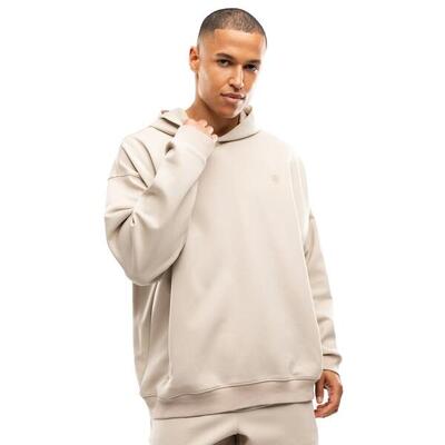 Heren fitness sportieve hoodie motion sand beige
