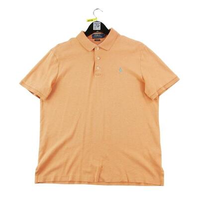 Tweedehands - korte mouw poloshirt heren oranje - goede staat