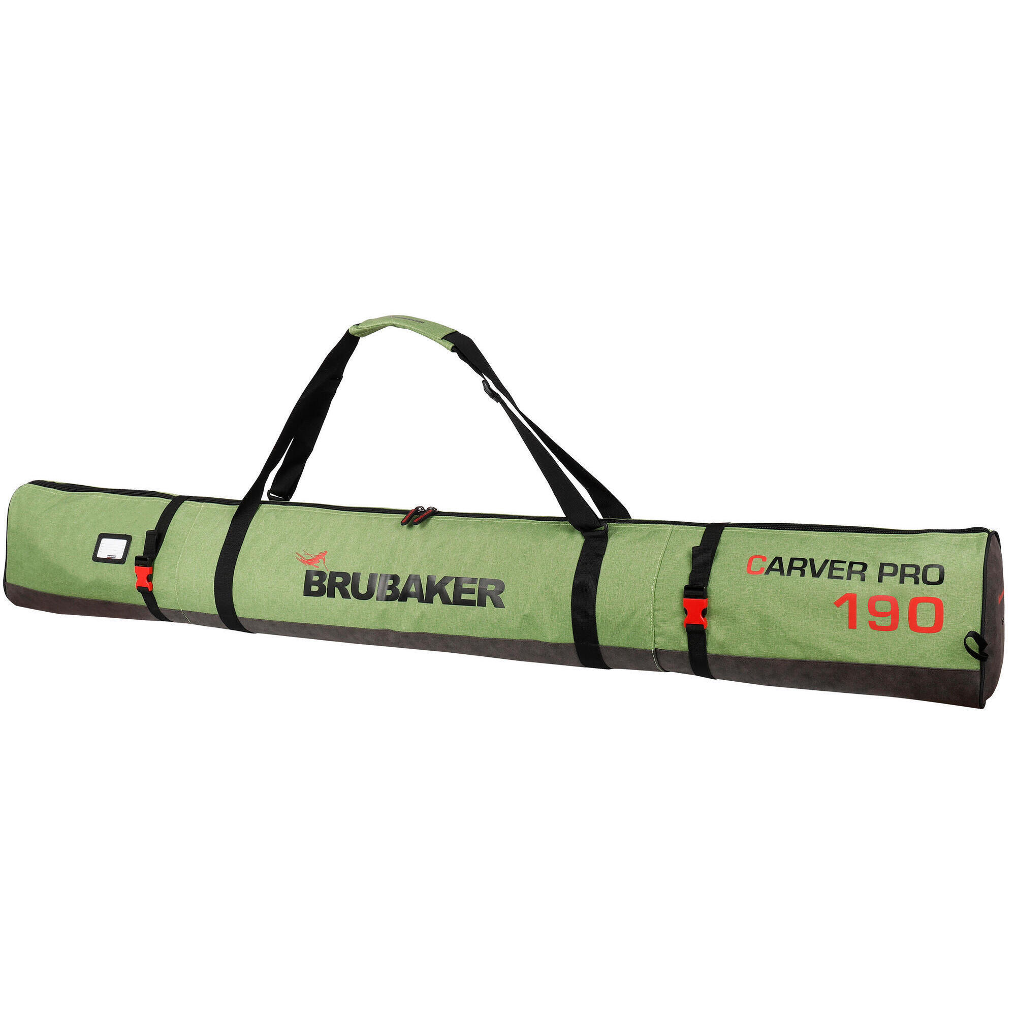 X2 - Brubaker Carver Performance Sac À Skis Rembourré 190cm Noir/vert - Sac De Sport - Noir|vert - 190 Cm - Decathlon